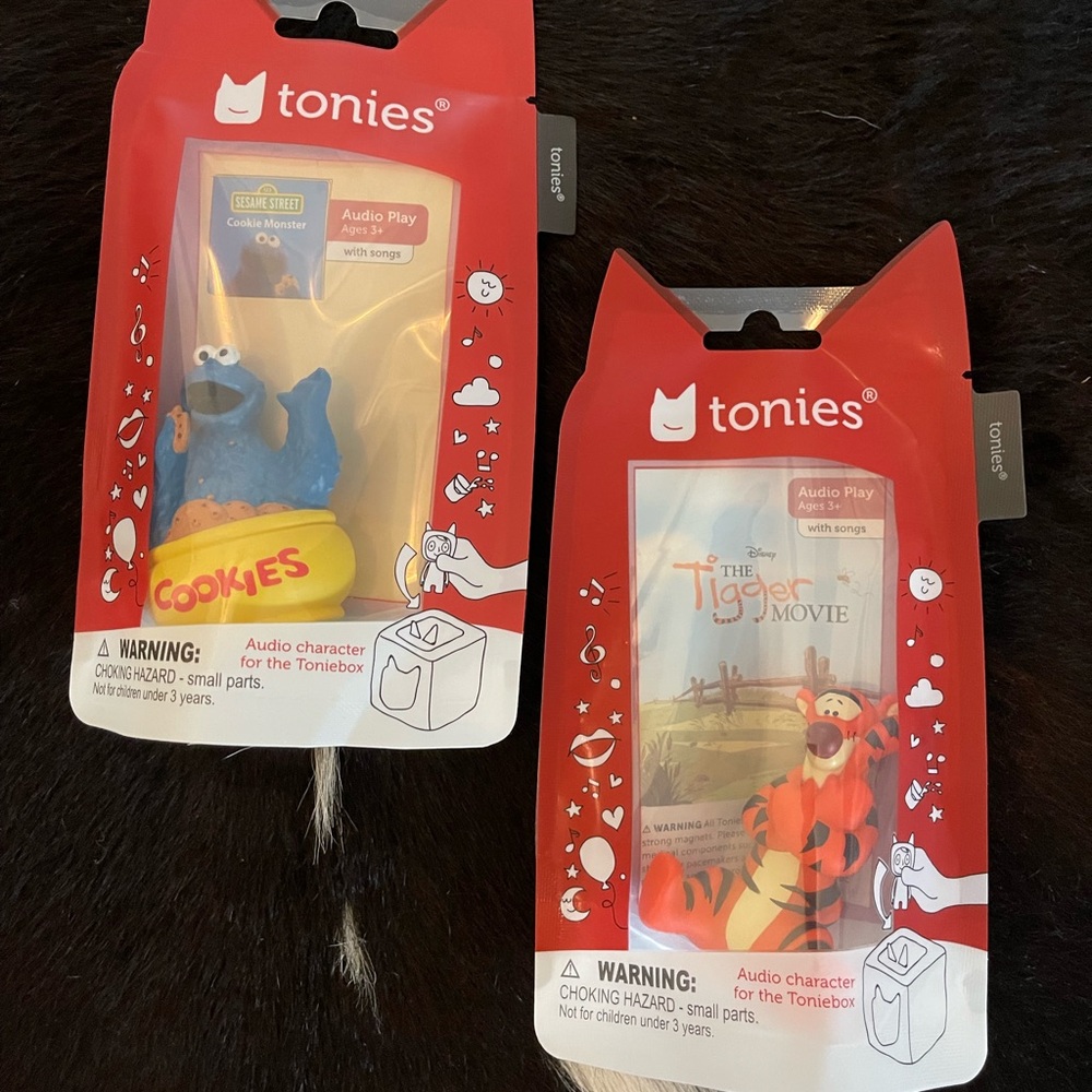 Tonies Cookie Monster and Tigger Audio Characters